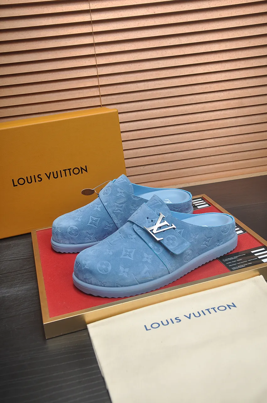 Men's men's shoes 💰520💶[LOUIS VUITTON] (cowhide lining) new style 🍀LV Louis Vuitton * - top version of LV classic semi-slip trendy shoes! Made of imported original cow suede cowhide, with a first layer of comfortable cowhide lining inside! Original wear-resistant rubber outsole! High quality products! Code number 38-45 (45 customized)